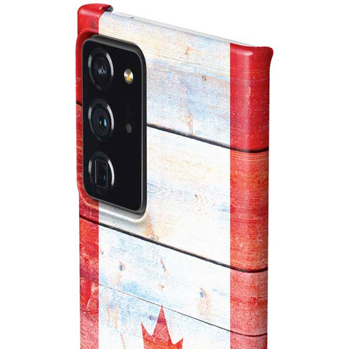 Canada Flag Light Wood Galaxy Note20 Ultra 5G Lite Case